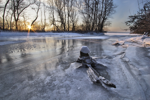 Artem Nosenko: snow ice water fog sun stones