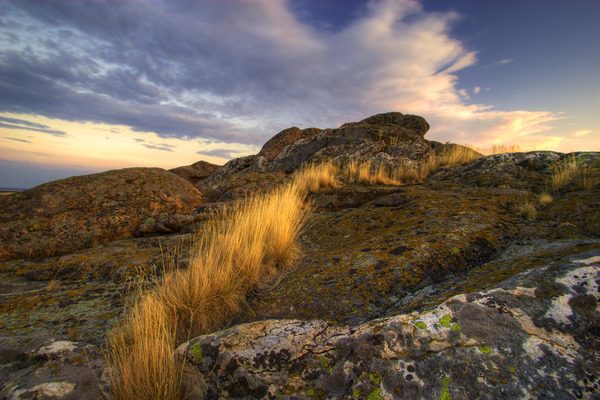 Artem Nosenko: grass rocks hill nature