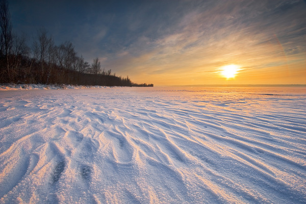Artem Nosenko: sun trees clouds snow ice nature
